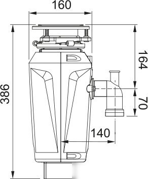 Измельчитель пищевых отходов Franke Slim 100 134.0715.095