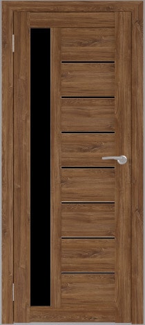 Межкомнатная дверь Юни Бона 04 (ч) 90x200 (дуб стирлинг/черное белое)