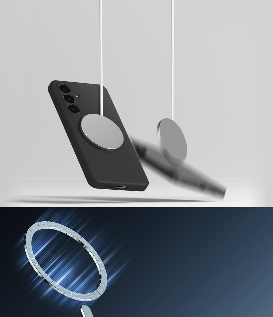 Чехол для телефона Ringke Silicone Magnetic для Galaxy S26 Plus (Black)