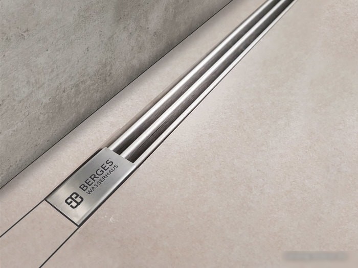 Трап/канал Berges Wasserhaus Super Slim 400 (матовый хром)