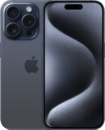 Телефон Apple iPhone 15 Pro 1TB (синий титан)