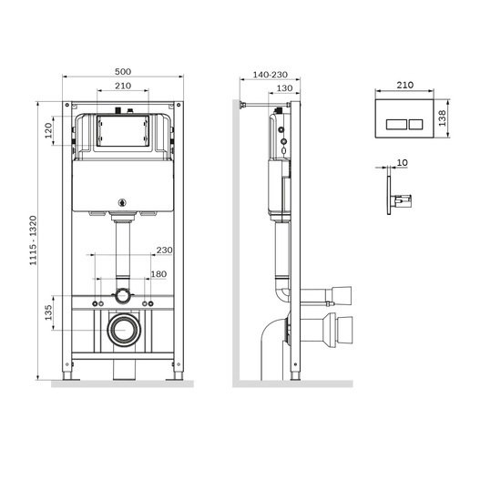 Инсталляция для унитаза AM.PM Pro I012704.9001
