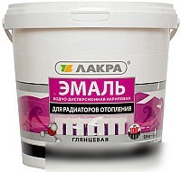 Эмаль Лакра Акриловая для радиаторов 0.9 кг (белый глянец)