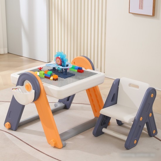 Игровой стол UNIX kids Yellow 4 в 1 PPT4IN1YEL