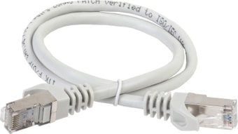 Кабель ITK RJ45 - RJ45 PC01-C5EFL-1M (1 м, серый)