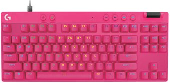 Клавиатура Logitech G Pro X TKL Rapid 920-013255 (розовый, нет кириллицы)