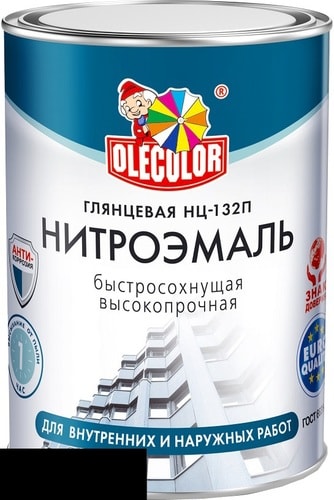 Эмаль Olecolor НЦ-132П 0.7 кг (черный)
