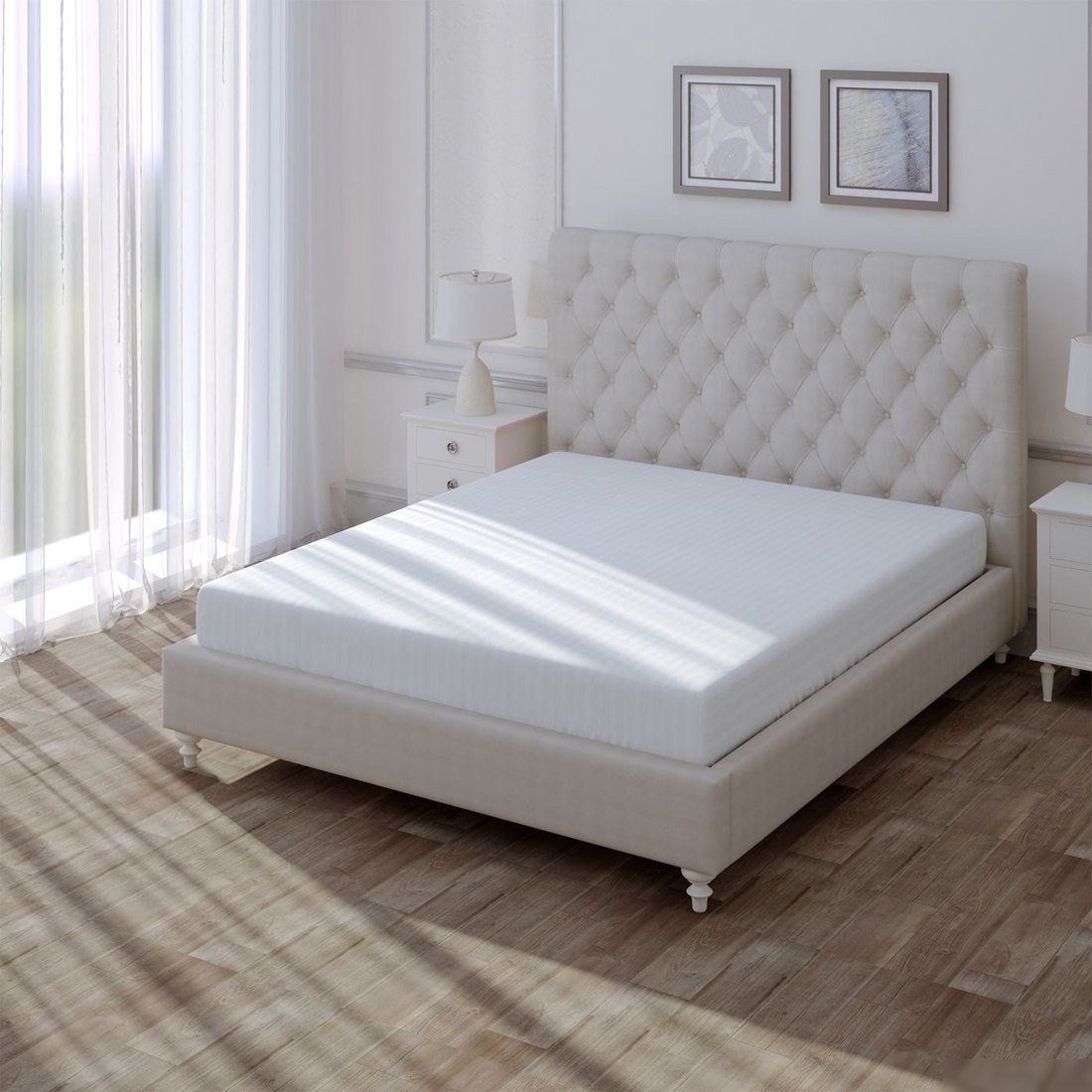 Постельное белье Verossa Stripe на резинке 180x200x30 784512 (Royal)