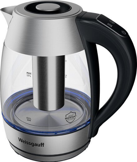 Электрический чайник Weissgauff WK 1810 EcoGlass Filter TempControl