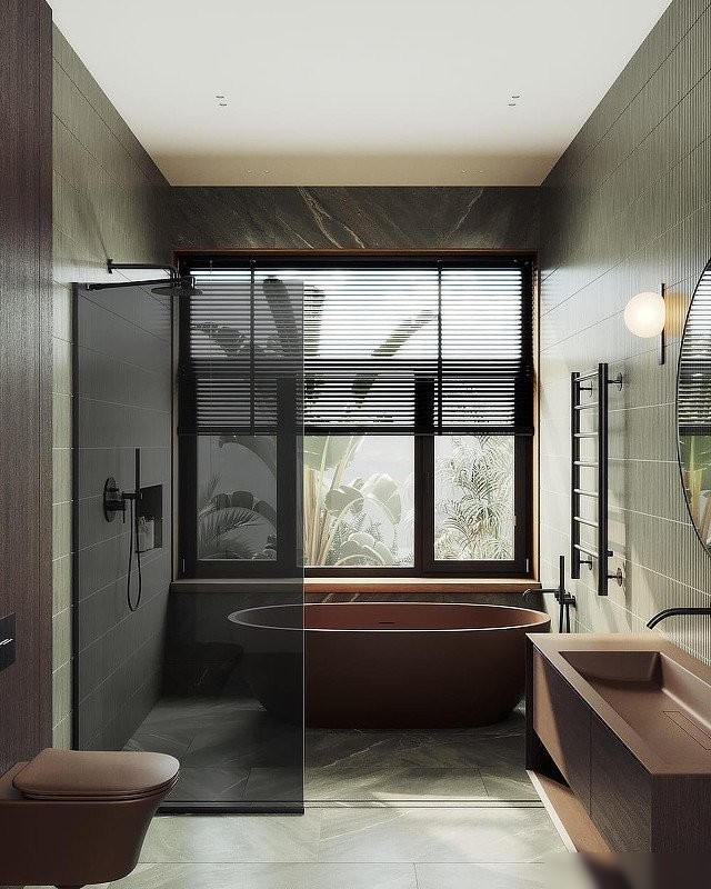 Душевая стенка MaybahGlass 99x195 MGD-1355-6у (графитовое стекло/черный)