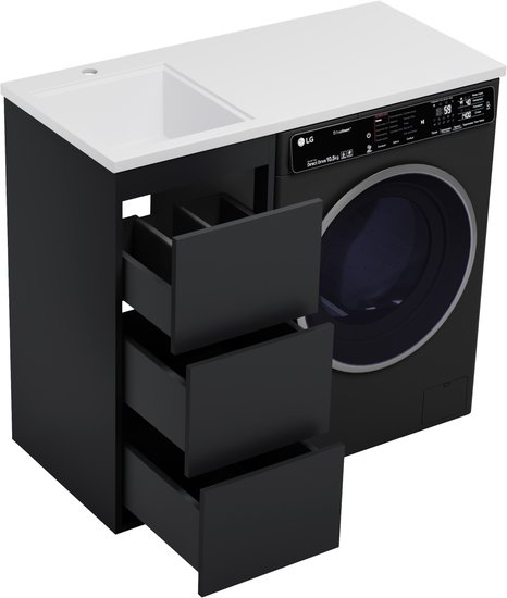 Brevita Тумба под умывальник Grafit 40 GRA-01040-013Я (левый, графит)