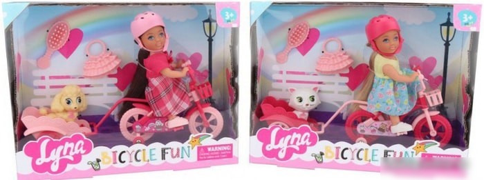 Кукла Qunxing Toys Милана на велосипеде 4606