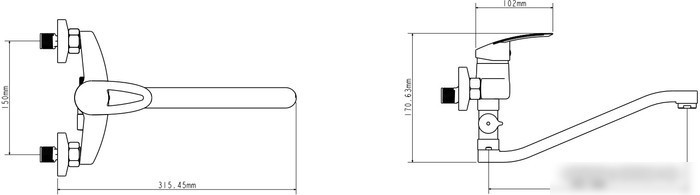 Смеситель Ekko E21039