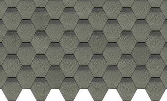 Битумная черепица Docke Standard Сота (зеленый RAL 6005)
