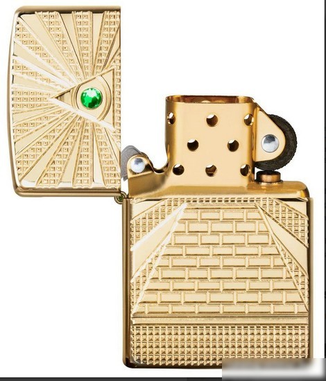 Зажигалка Zippo Armor High Polish Brass Eye of Providence Design 49060