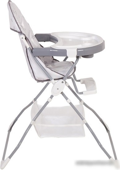 Стульчик для кормления Polini Kids 252 (бегемотик, серый)