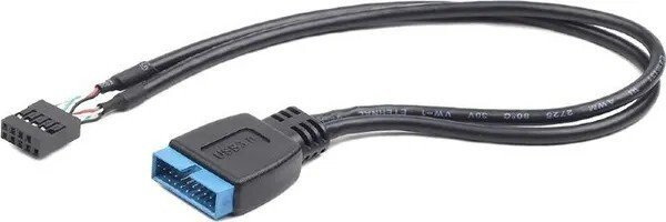 Кабель Cablexpert CC-U2U3-01 (30 см, черный)