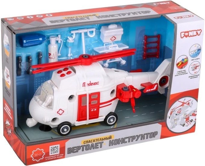 Конструктор Funky Toys FT62102 Спасательный вертолет