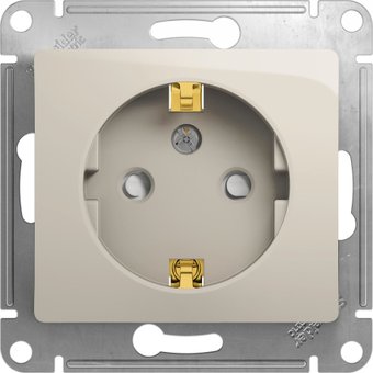 Розетка Systeme Electric Glossa GSL000945 (молочный)