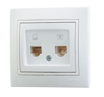 Розетка компьютерная Lezard Mira 701-0202-143