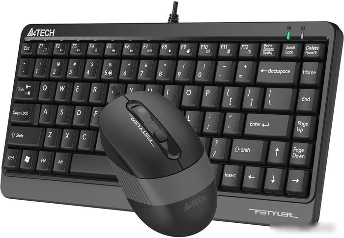 Офисный набор A4Tech Fstyler F1110 (черный/серый)