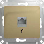 Розетка телефонная Schneider Electric Glossa GSL000481T (титан)