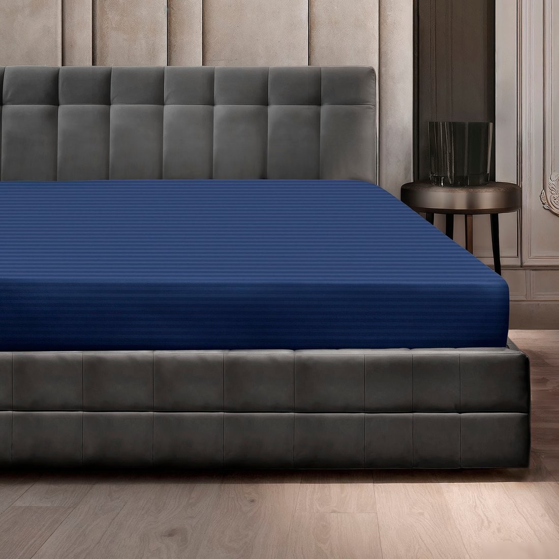 Постельное белье Verossa Stripe На Резинке 140x200x20 747820 (Indigo)