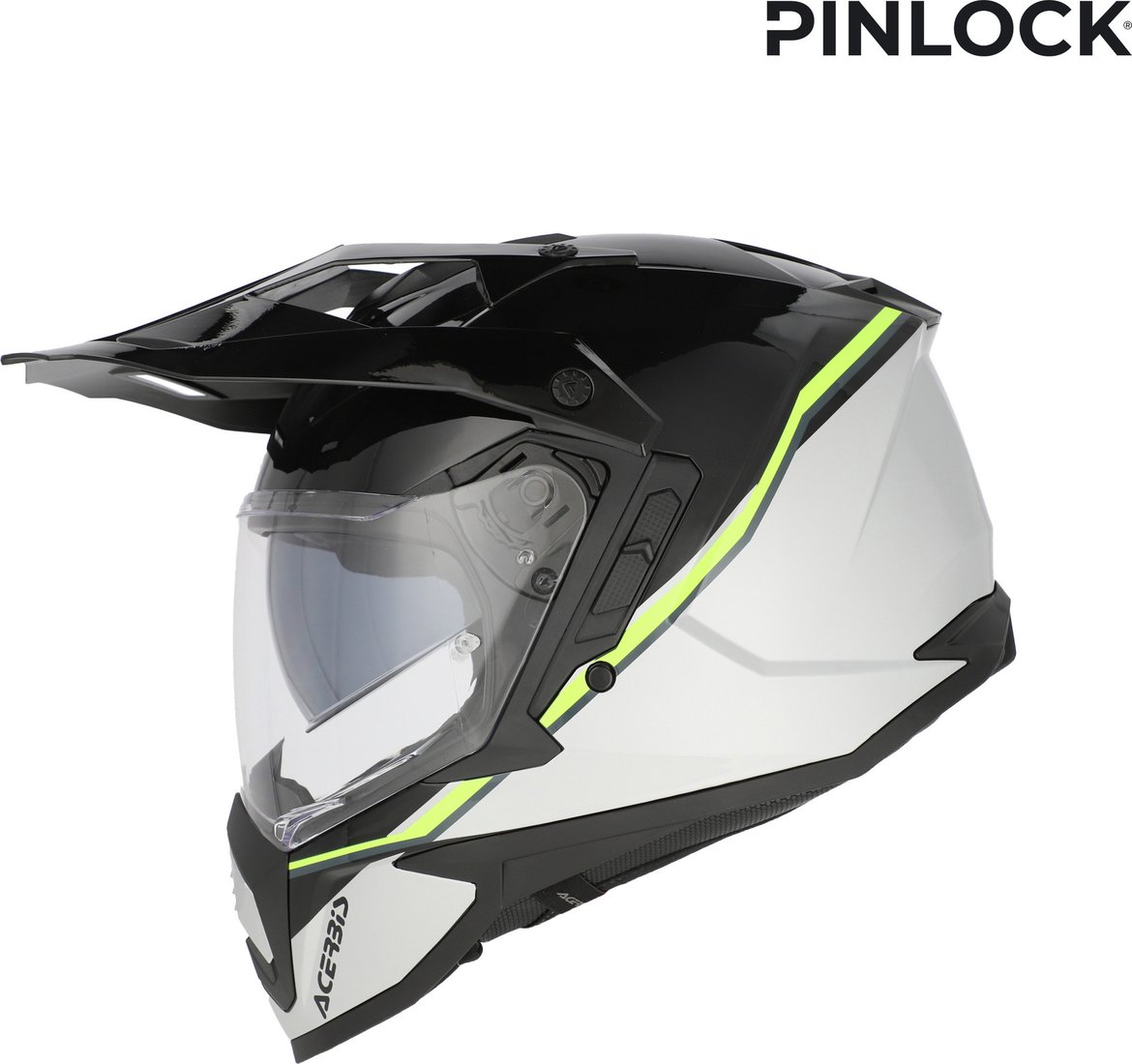 Мотошлем Acerbis Assault Graphic 0026652.457.062 (S, черный/флуоресцентный желтый)