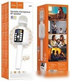 Bluetooth-микрофон Hoco L24 (белый)