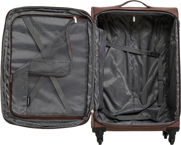 Чемодан-спиннер Redmond NF26-24BR (M, коричневый)