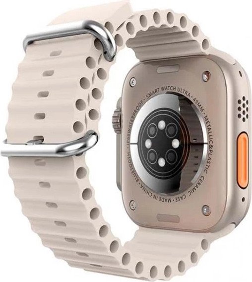 Умные часы XO M9 Ultra (серебристый, с серым силиконовым ремешком)
