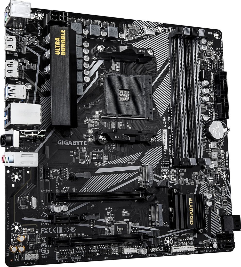 Материнская плата Gigabyte B550M DS3H AC R2