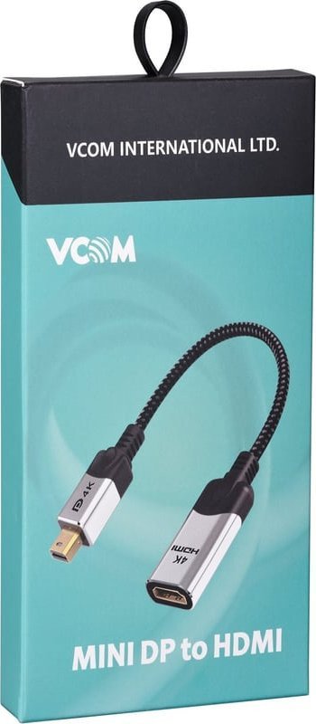 Адаптер VCOM CG616M-0.15 miniDisplayPort - HDMI (nan м, черный/серый)
