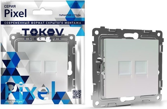 Розетка компьютерная Tokov Electric Pixel TKE-PX-RC2-C04
