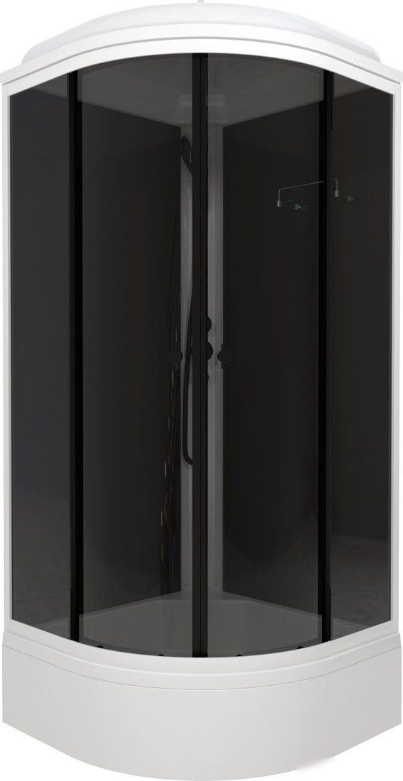Душевая кабина Triton Грэй-Блэк B 90х90