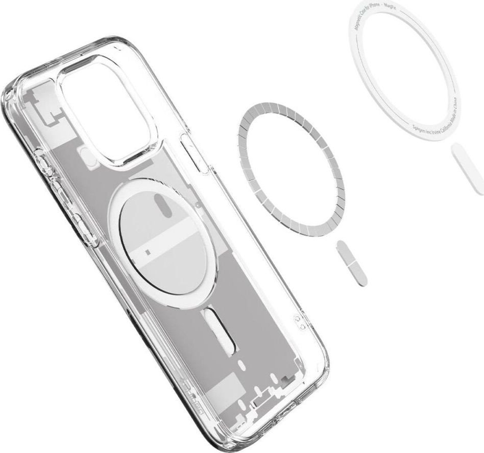 Чехол для телефона Spigen Ultra Hybrid Mag Magsafe для iPhone 15 Zero One White