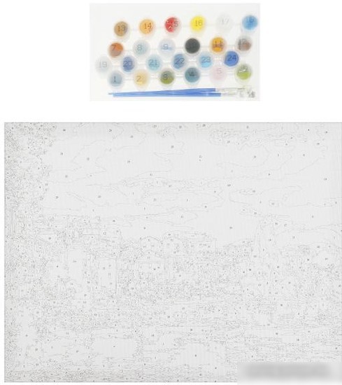 Картина по номерам MultiArt Берег CANV30X40-MULTI16