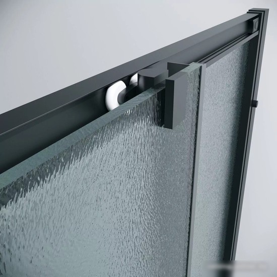 Душевой уголок Grossman Cosmo 100x100x195 300.K33.02.1010.21.02 (черный матовый/шиншилла стекло)