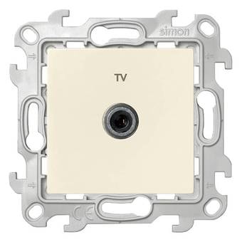 Розетка телевизионная Simon 2450477-031 (слоновая кость)