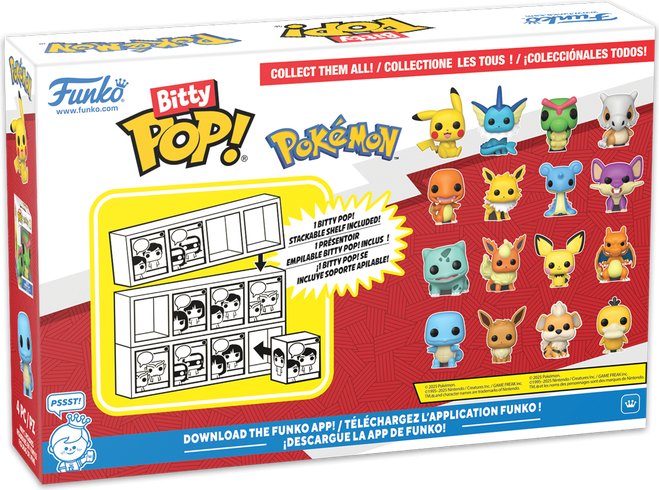 Набор фигурок Funko Bitty POP! Pokemon Bulbasaur+Flareon+Pichu+Charizard Fun81134