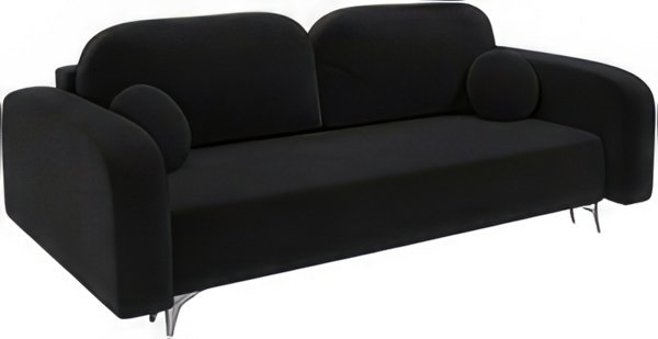 Диван Мебель-АРС Цюрих (велюр, черный НВ-178 17)