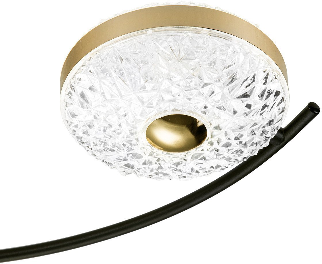 Припотолочная люстра Escada 10208/8LED (черный/золото)