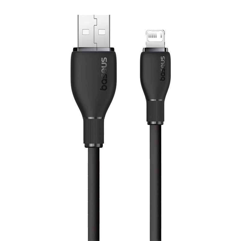 Кабель Baseus Pudding Series Fast Charging Cable 2.4A USB Type-A - Lightning (1.2 м, черный)