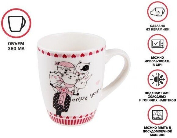 Кружка Perfecto Linea Love Kitty-4 30-063014 Кружка Perfecto Linea Love Kitty-4 30-063014