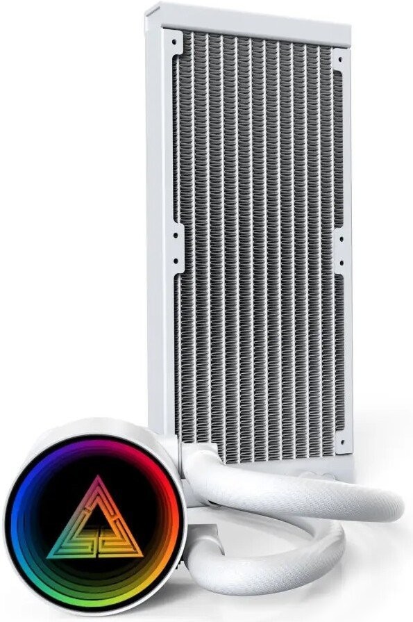 Система жидкостного охлаждения для процессора Montech LightFlow ARGB 240 (белый)