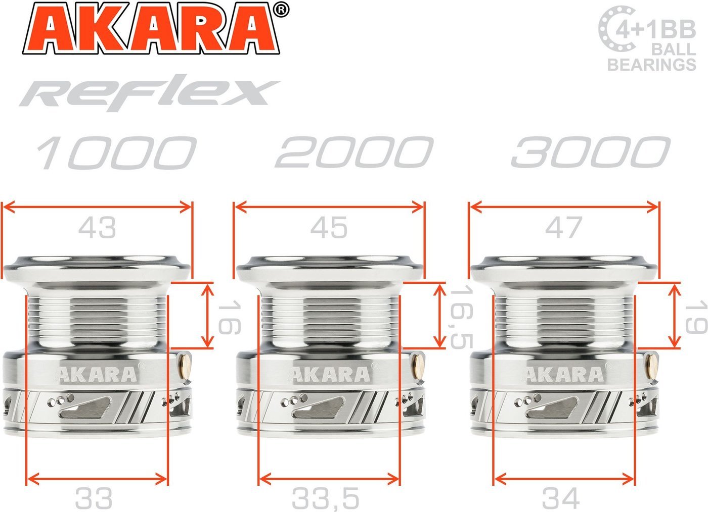 Рыболовная катушка Akara Reflex 2000 4+1bb AR2000-5