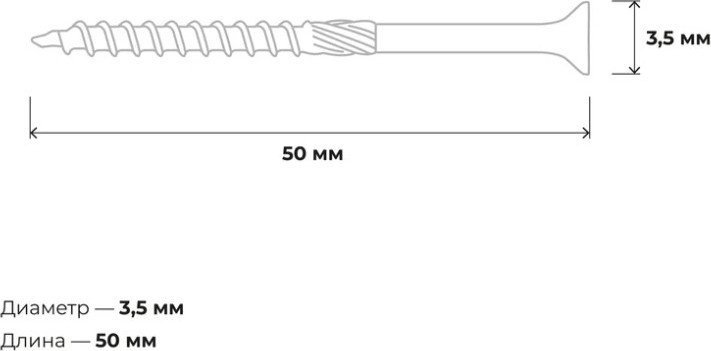 Саморез Gigant Конструкционный 123814 (200шт)