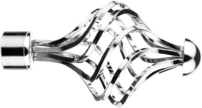 Наконечник для карниза Lm Decor YF098 Вираж 25мм (хром)