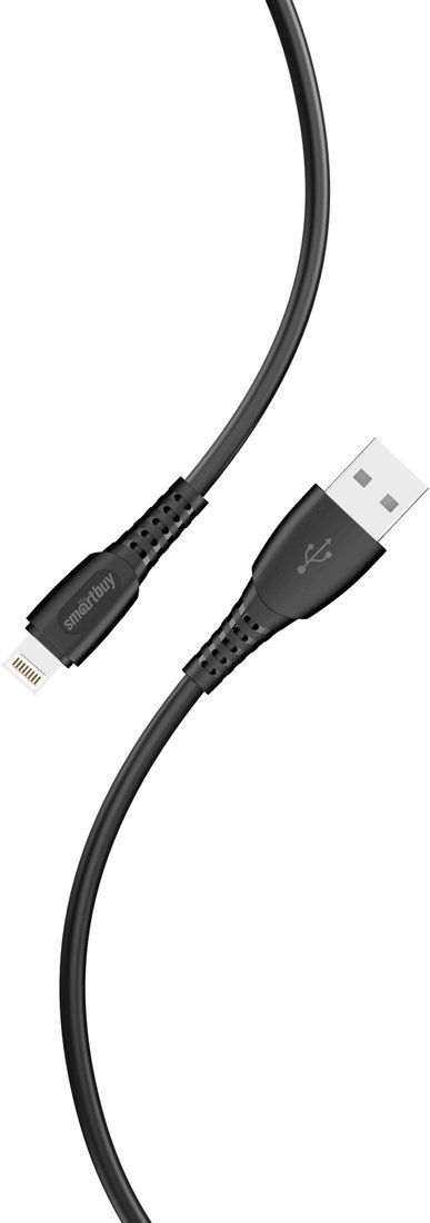 Кабель SmartBuy iK-512-S40b USB Type-A - Lightning (1 м, черный)