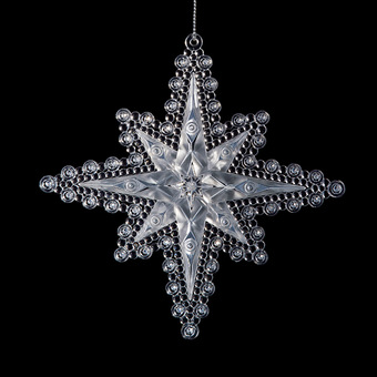 Елочная игрушка Erich Krause Decor Снежинка морозный узор 53459